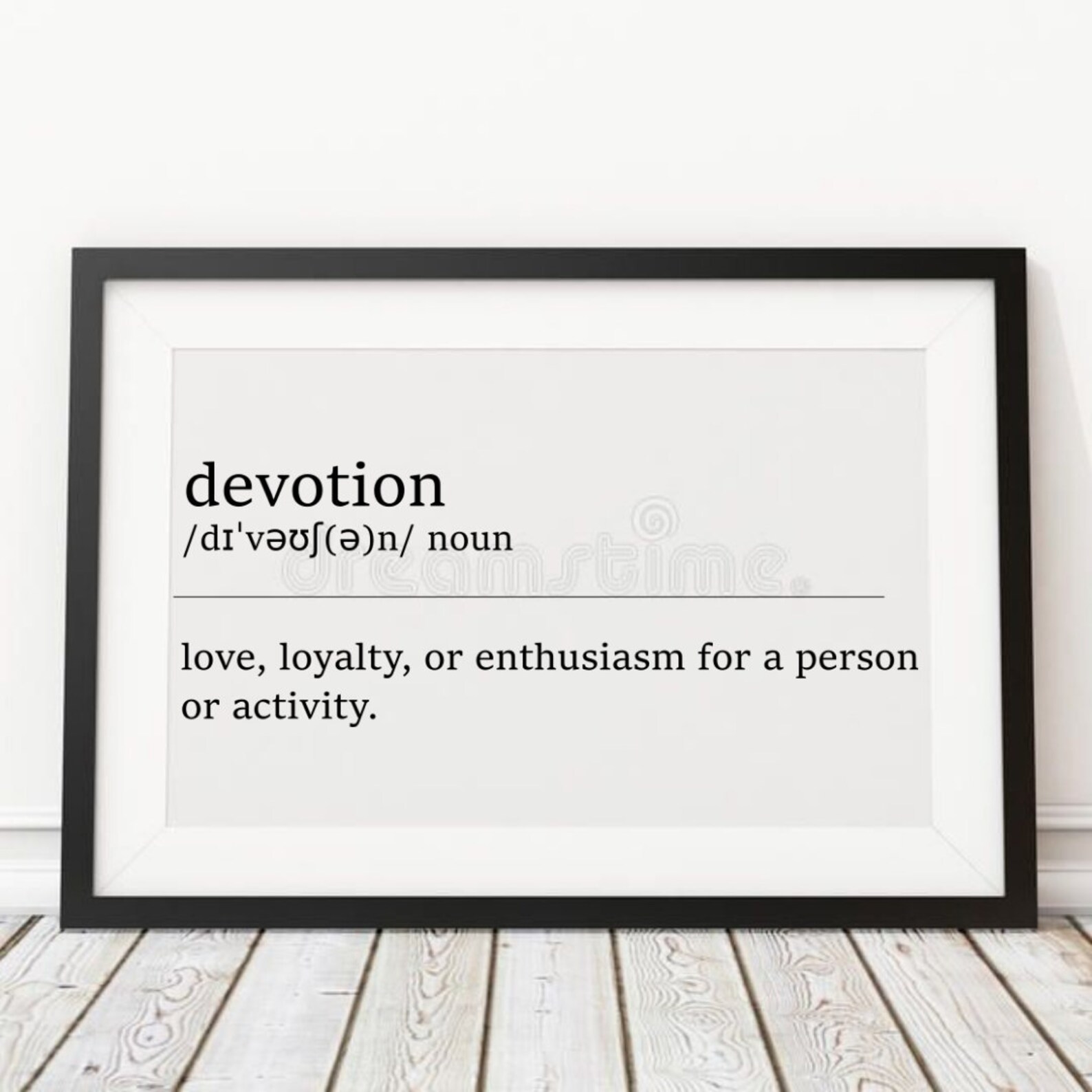 Devotion Definition Digital Wall Art Art Artwork Etsy