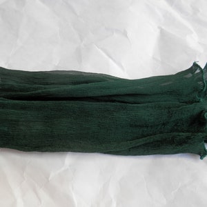 Arm warmers made of crinkle silk, evergreen, periwinkle, wrist warmers image 7