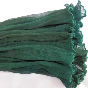 Arm warmers made of crinkle silk, evergreen, periwinkle, wrist warmers image 10