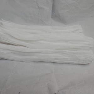 Arm warmers made of crinkle silk, natural white, hand warmers, wrist warmers image 8