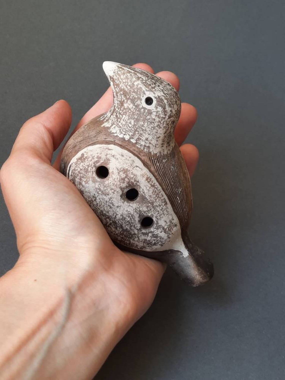 Ancient clay musical instrument ocarina Bird Etsy