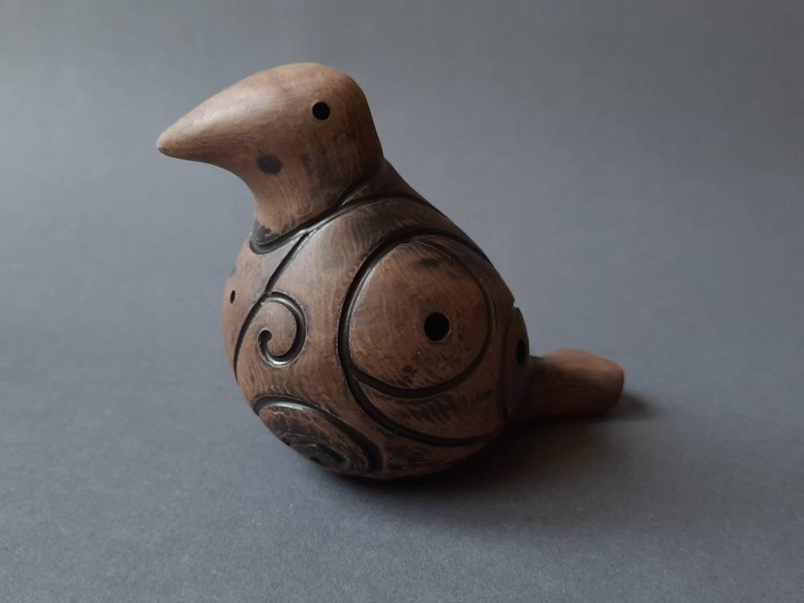 Ceramic whistle Bird / Ethnic instrument Etsy