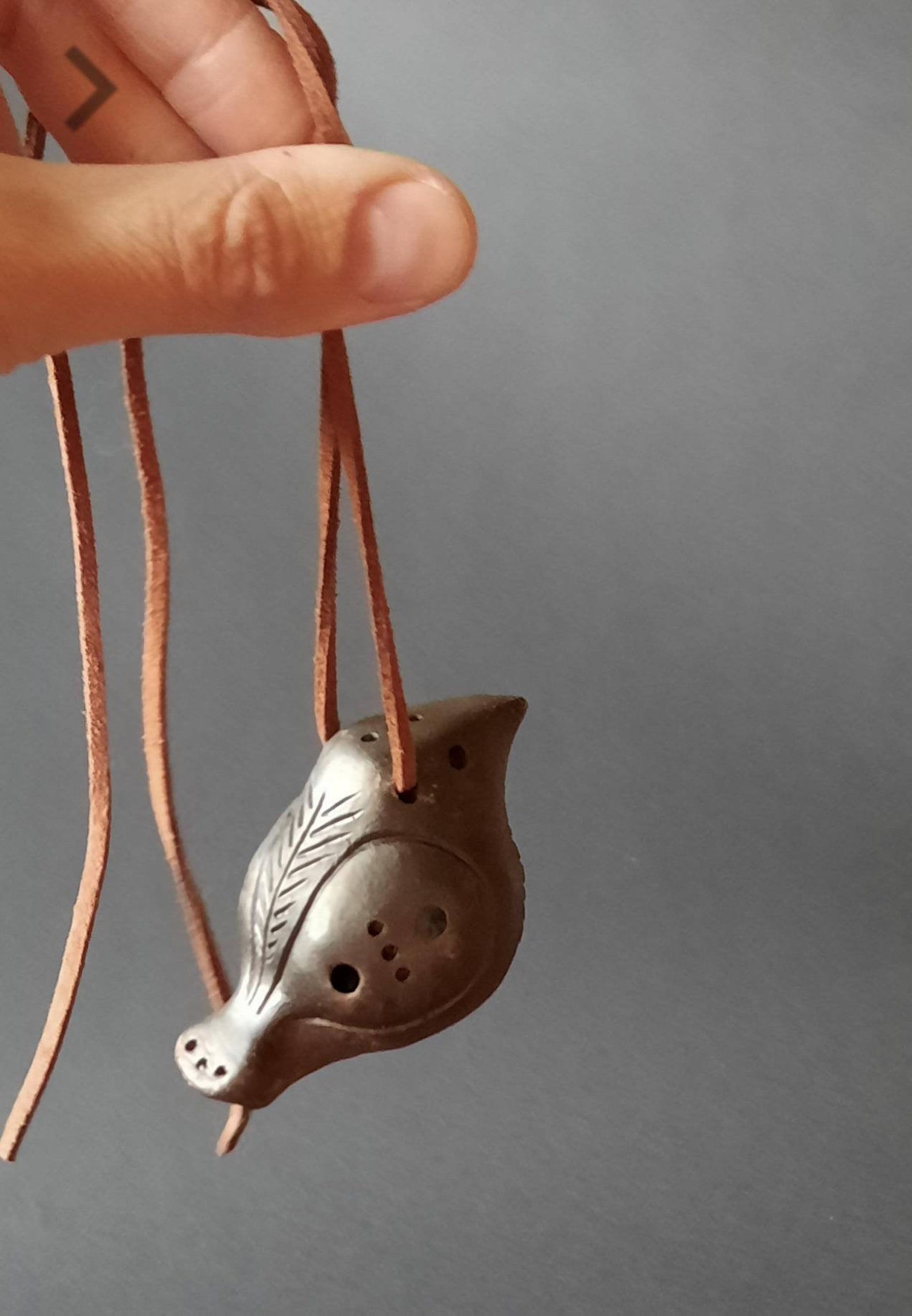 Ceramic Ocarina Pendant Bird Ancient Musical Instrument Etsy
