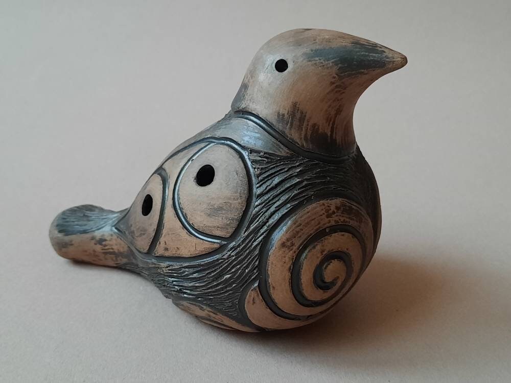Ancient ceramic ocarina Bird Etsy
