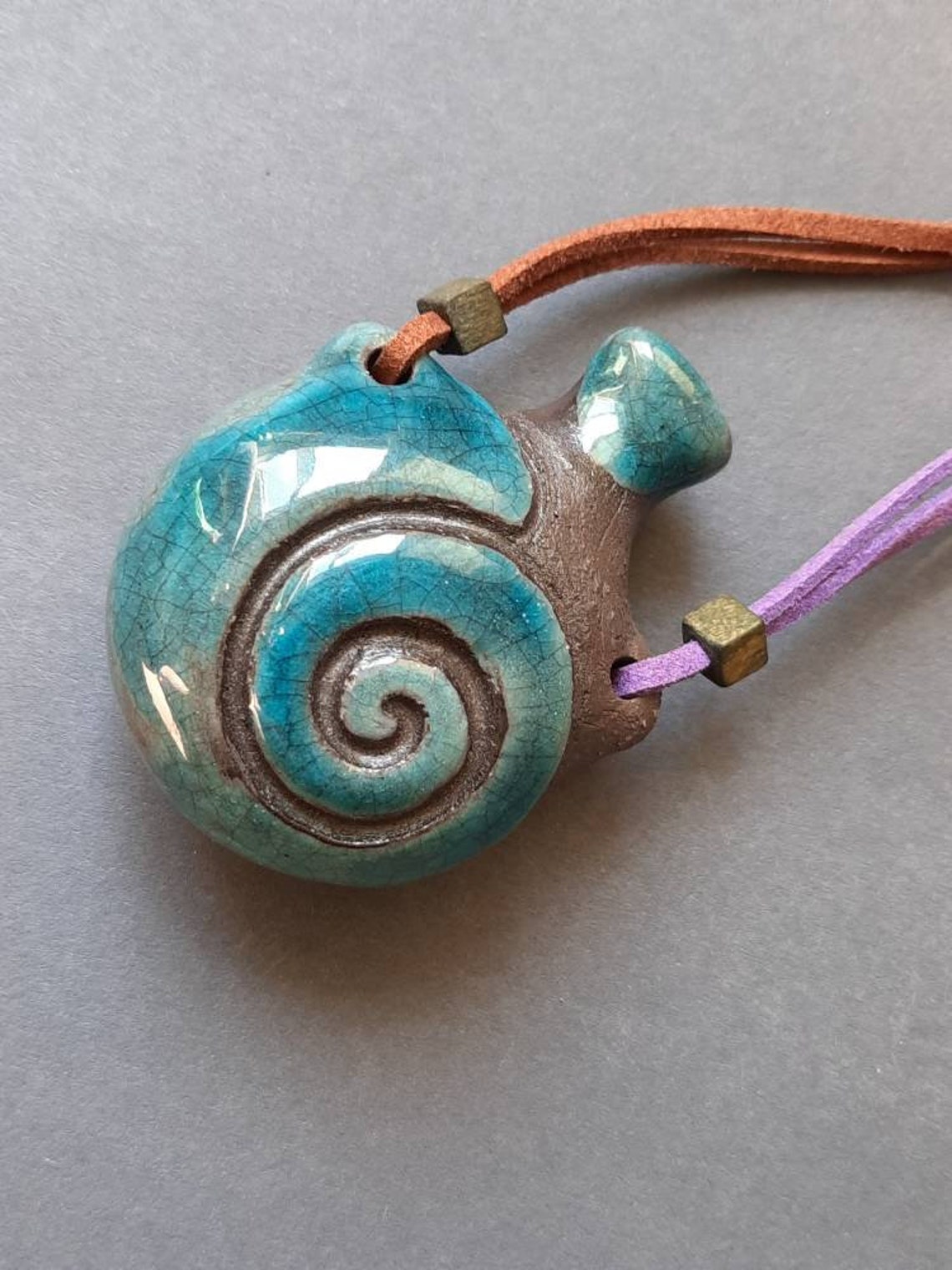 Small ocarina pendant Singing Shell Etsy