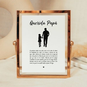 Dad Gift From Daughter Spanish, Father Birthday Gift From Daughter Spanish, Father Daughter Gift Spanish, Father Gift From Daughter Spanish