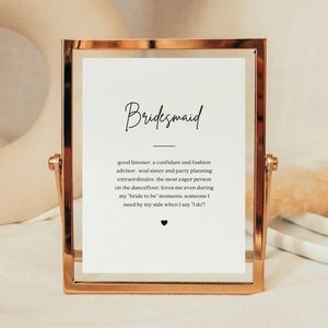 Brautjungfer Definition, Brautjungfer Vorschlag, Brautparty Geschenk, werden Sie meine Brautjungfer Geschenkbox sein, Brautjungfer fragen, Brautjungfer Box Karte