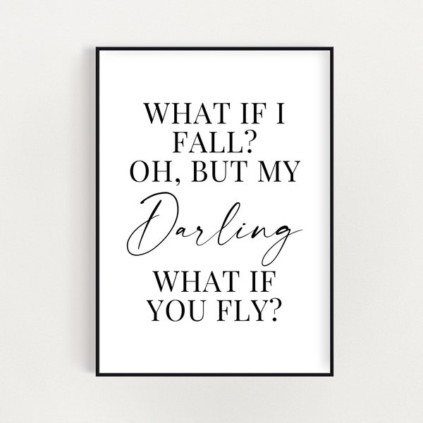Oh but What If You Fly Print Etsy
