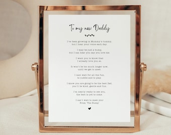 New Dad gift from Baby, Gift for dad to be from bump, first time dad, baby shower gift diy, pregnancy reveal, gift from bump to daddy