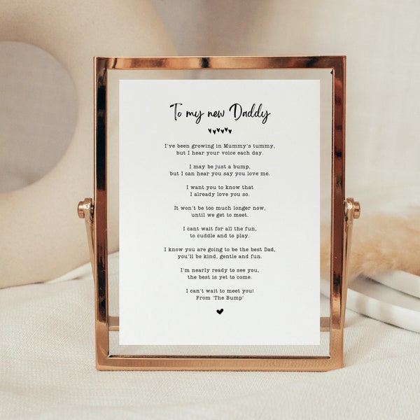 New Dad gift from Baby, Gift for dad to be from bump, first time dad, baby shower gift diy, pregnancy reveal, gift from bump to daddy