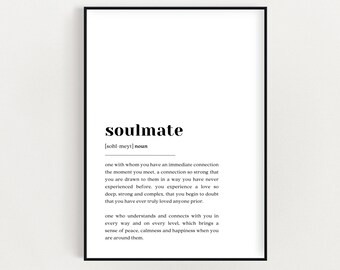 Soulmate Love Quote Etsy France