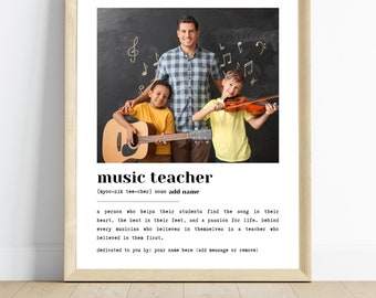 Personalized Music Teacher Definition Print (Digital Download)