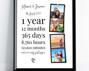 Gifts For First Anniversary Dating, Anniversary Present Boyfriend, 1 year anniversary gift for boyfriend, One Year Dating Gift Girlfriend