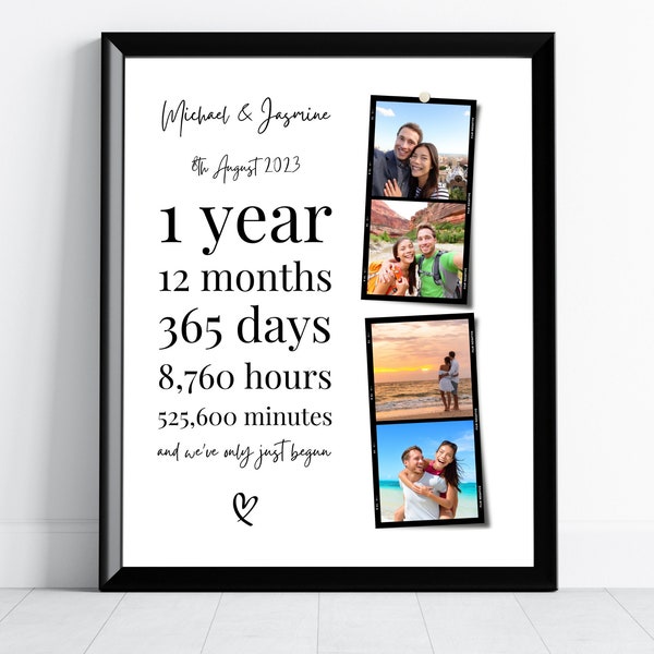 Gifts For First Anniversary Dating, Anniversary Present Boyfriend, 1 year anniversary gift for boyfriend, One Year Dating Gift Girlfriend