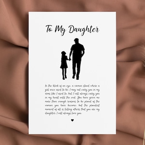 Sentimental Gift For Grown Daughter, To My Daughter Instant Download, Valentines Day Gift For Daughter From Dad, Gift Daughter Senior Year