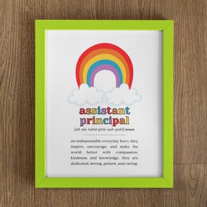 Stellvertretender Schulleiter Woche zum Ausdrucken, Assistent Schulleiter Wertschätzung Poster Danke, Assistent Schulleiter Definition Geschenk Sofort Download