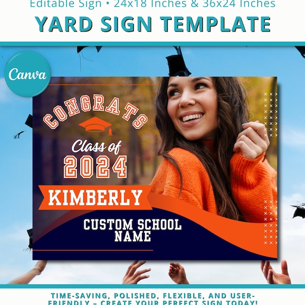 Senior 2024 Yard Sign Etsy