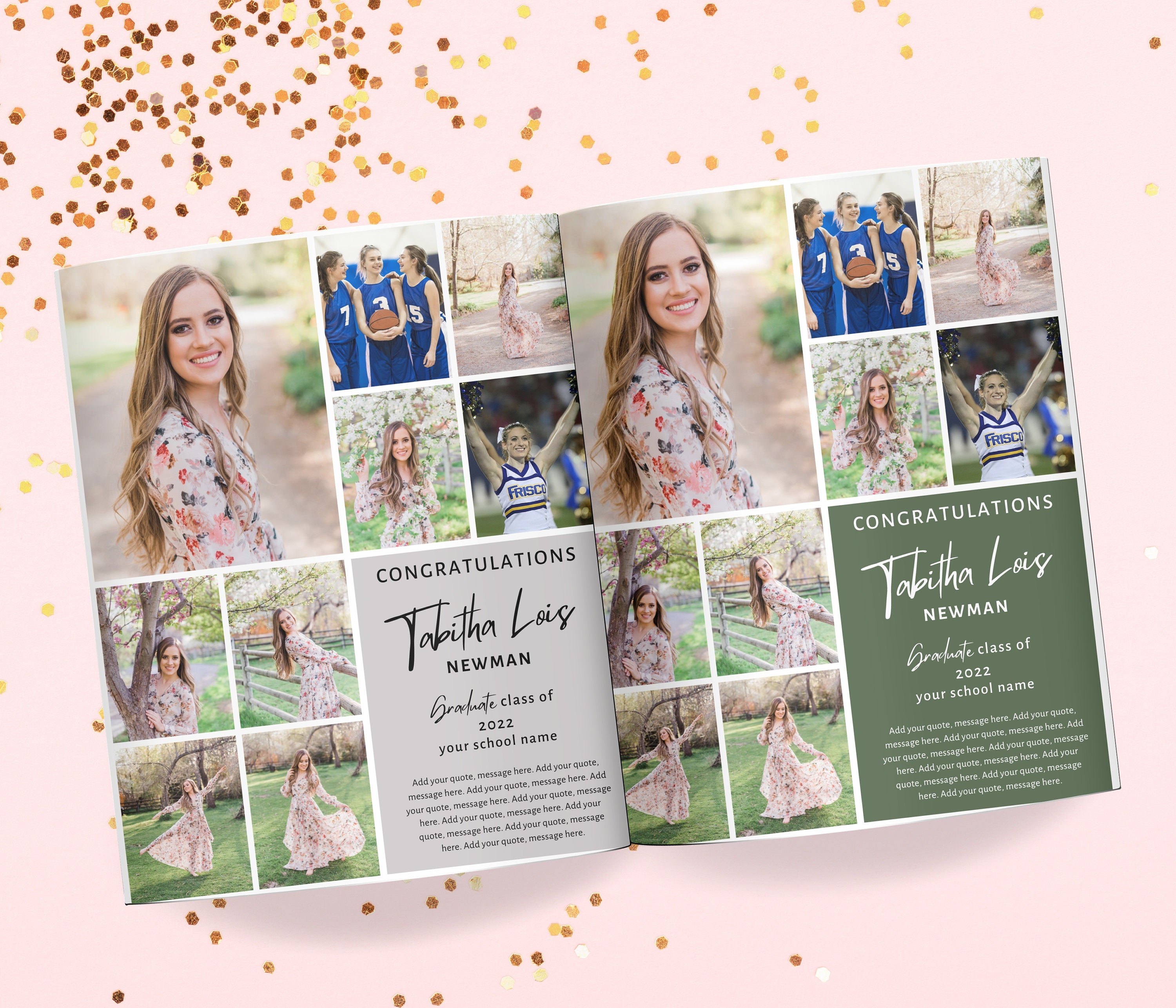 Editable Full Page Yearbook Ad Template Canva Template Etsy Editable Full Page Yearbook Ad Template Canva Template Etsy