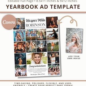 Senior Yearbook Ad Template Full Page Yearbook Dedication Template Middle School Yearbook Ad Full Page Yearbook Dedication Page Template