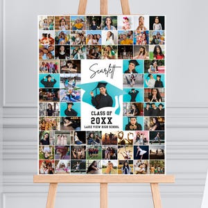 Graduation Collage Poster Template Graduation Party Poster Collage 57 Photos Graduation Sign 2025 Instant Download 5 Canva Templates