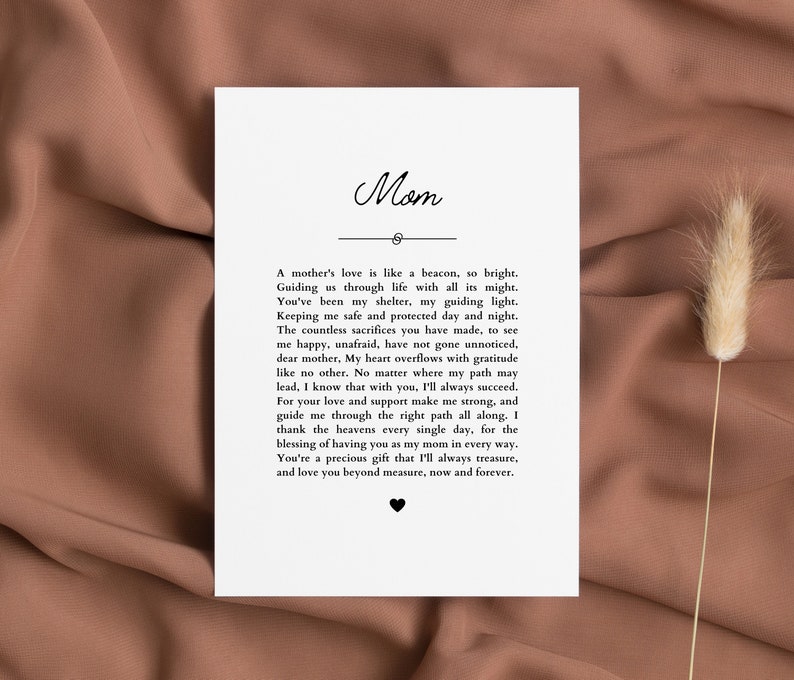 Heartfelt Gifts for Mom Instant Download Gift Ideas for Mom - Etsy