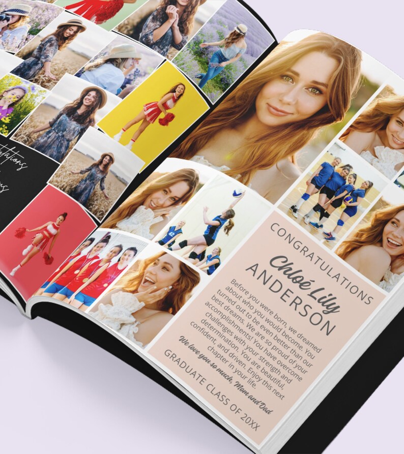 Senior Ad Yearbook Template Canva Bundle, 8 Full Page Designs Templates, Senior Yearbook Ad Templates, Full Page Yearbook Ad Template Bundle