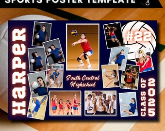 Senioren Nacht Vollball Poster Vorlage: Anpassbares Canva Design (Digitaler Download)