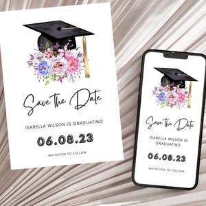 Save The Date Evite, Save The Date Template For Graduation, Save The Date Template Download, Save The Date Graduation, Graduation Evite