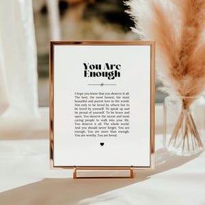 Break Up Gift, You Are Enough, Thinking Of You Gift, Cheer Up Gift, Thinking Of You Gift, Encouragement Gift, Newly Single Gift, Friendship