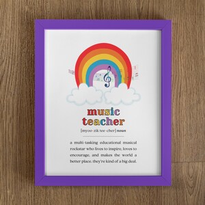Music Teacher Appreciation Gift, Music Teacher Thank You, Elementary Music Teacher Gift, Orchestra Teacher, Piano Teacher Instant Download