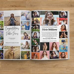 Senior Ad Yearbook Template Canva Bundle, 8 Full Page Designs Templates, Senior Yearbook Ad Templates, Full Page Yearbook Ad Template Bundle