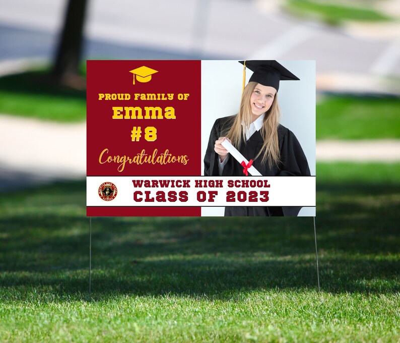 Graduate Yard Sign Template Graduation Yard Sign 2023 Etsy