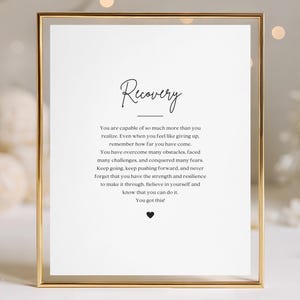 Recovery Gift Print Sober Anniversary Present, Thoughtful Sobriety Gift for Women Men, Soberversary Gift Instant Download Encouragement Gift