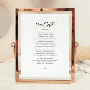 New Chapter Sign, Farewell Gift For Coworker Leaving Job, Goodbye Gift For Coworker, New Beginnings Gift, New Job Gift, Digital Download