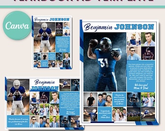 Senior Ad Yearbook Template Canva High School Senior Yearbook Ad Senior Yearbook Tribute Page Boy Senior Ad Half Page Yearbook Ad Full Page