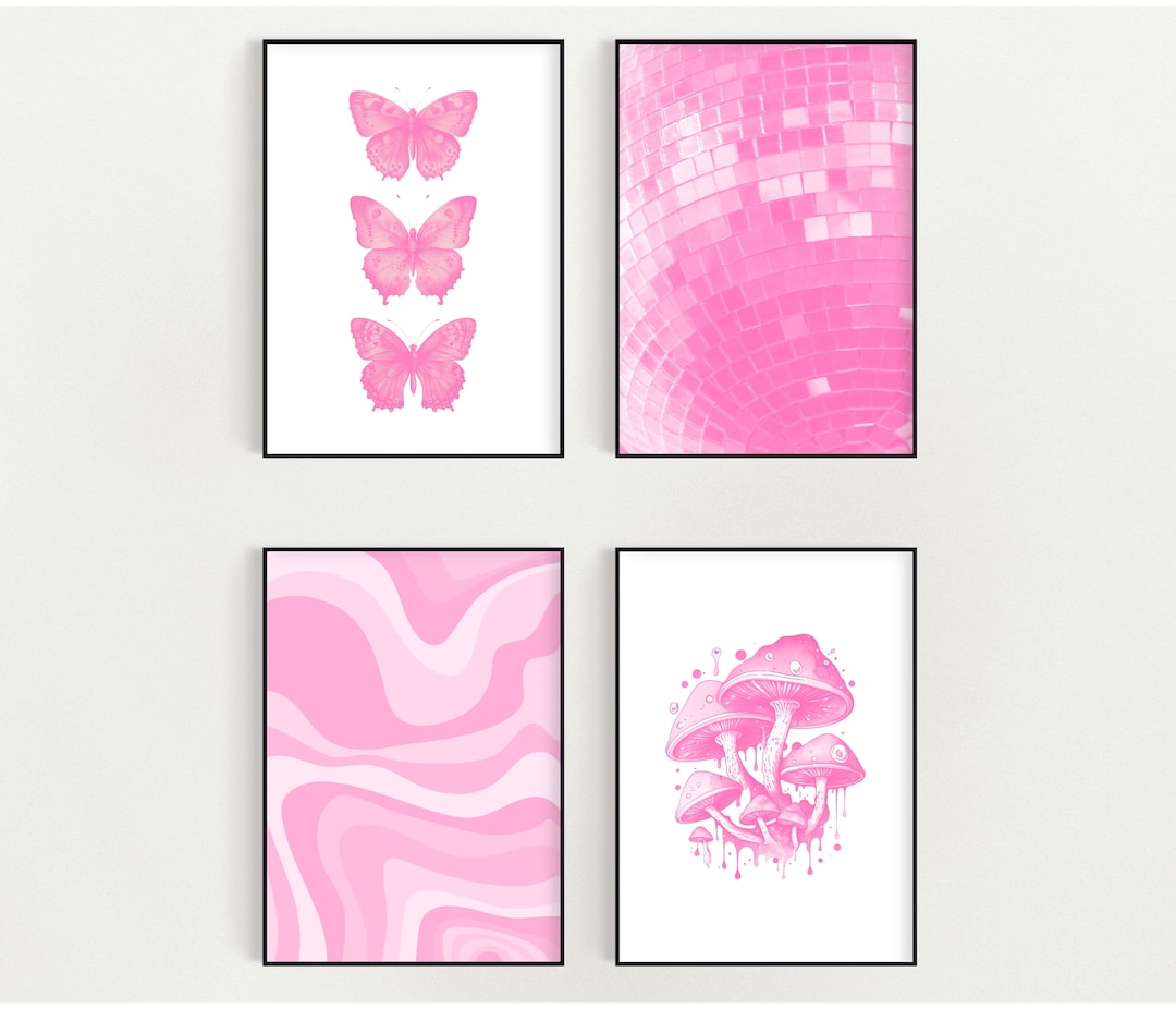 Preppy Wall Art Preppy Printable Butterflies Mushroom Psychedelic Preppy Wall Art Preppy Printable Butterflies Mushroom Psychedelic