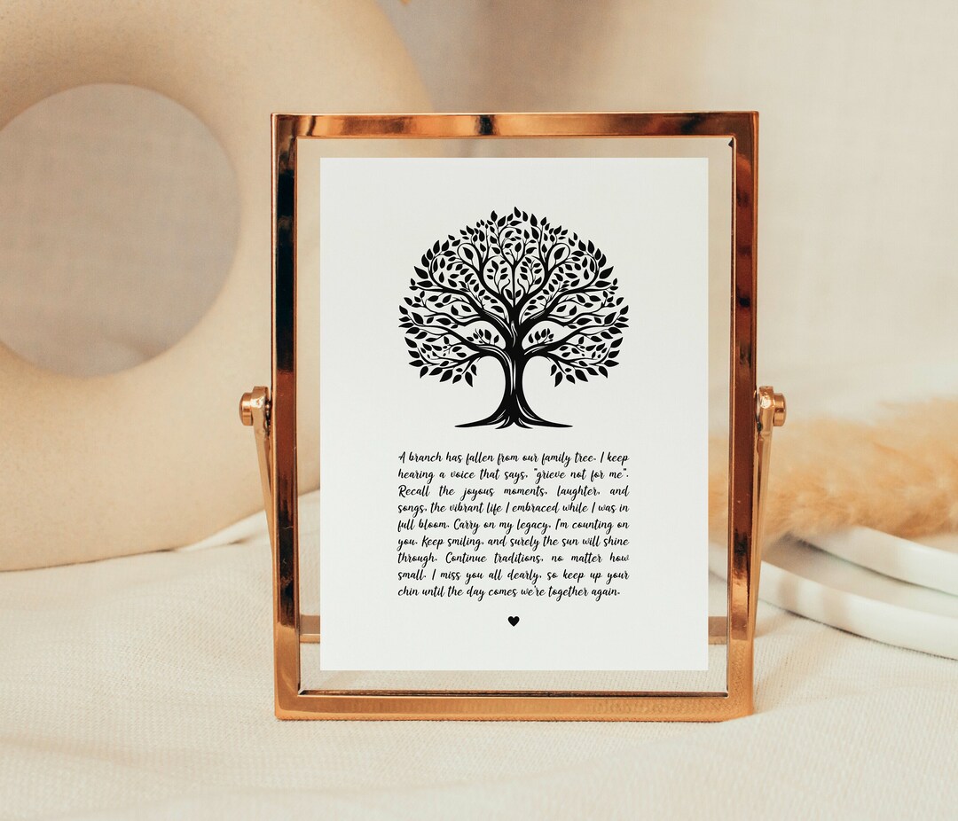 Bereaved Gifts Sympathy Gift Bereavement Poem Sympathy Gift Etsy