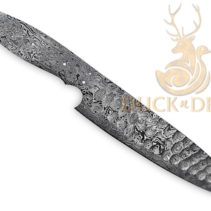 13&quot; long custom handmade Damascus steel chef knife blank blade kitchen knife YCL208