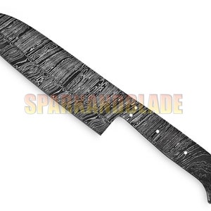 12&quot; long custom hand made Damascus steel chef knife blank blade kitchen knife blank blade..YCB3