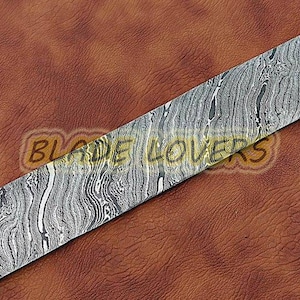 10&quot; long custom handmade Damascus steel billet bar with 2&quot; wide for knife making supply