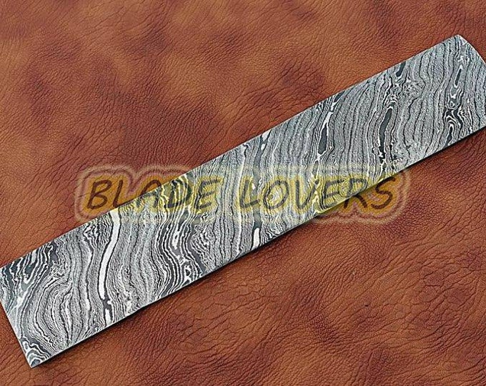 12 Damascus Billet Raindrop Pattern Knife Billet Damascus Bar Knife
