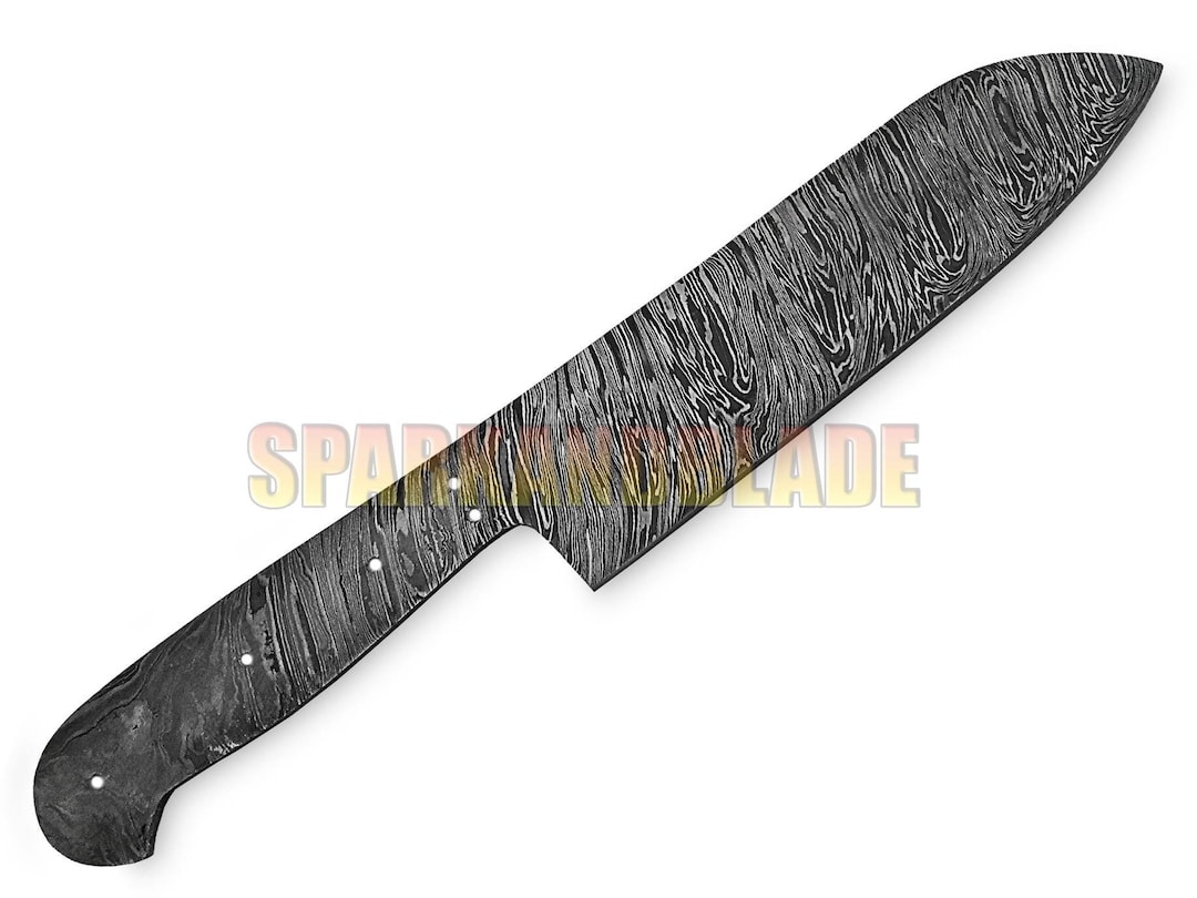 11 Long Custom Hand Made Damascus Steel Chef Knife Blank Blade Kitchen
