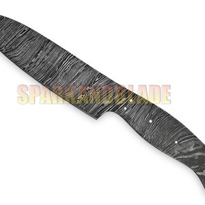 11&quot; long custom hand made Damascus steel chef knife blank blade kitchen knife blank blade..YCB15