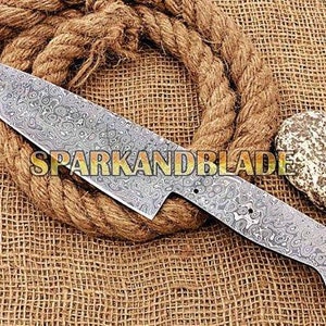 12.5&quot; long custom hand made Damascus steel chef knife blank blade kitchen knife blank blade..USA 118.