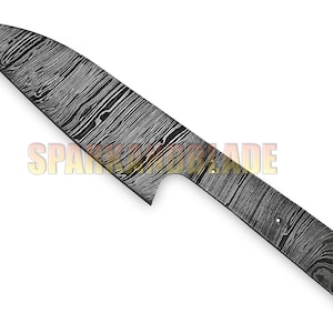 10.5&quot; long custom handmade Damascus steel chef knife blank blade kitchen knife blank blade. YC2