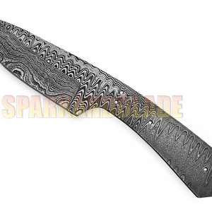8.5&quot; long custom hand made Damascus steel blank blade hunting knife blank blade..YB37L