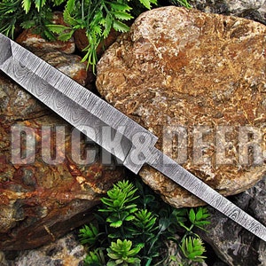 9&quot; long custom hand made Damascus steel blank blade tanto hunting knife blank blade..YR25