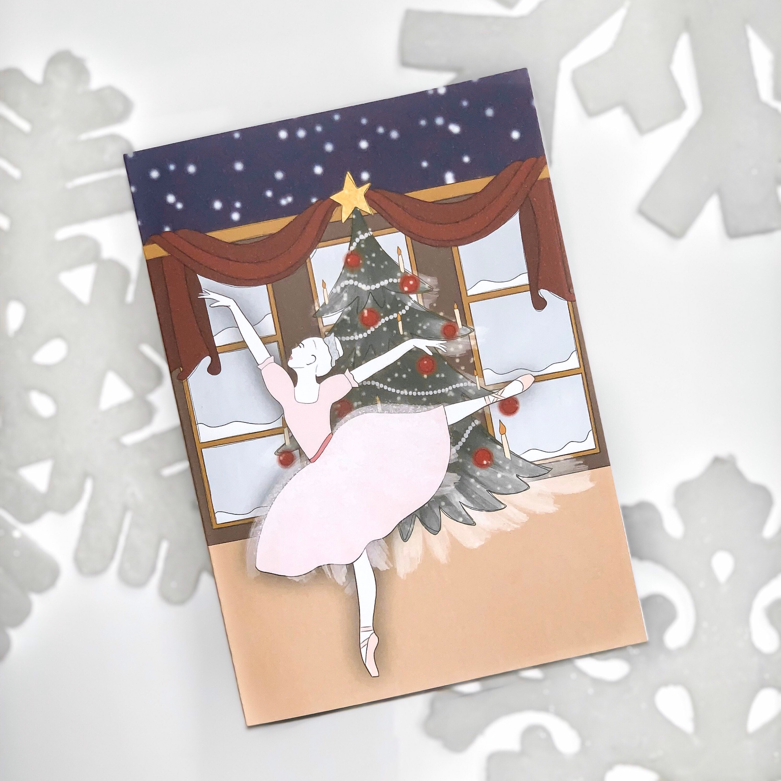 Nutcracker ballet inspired Christmas card Etsy