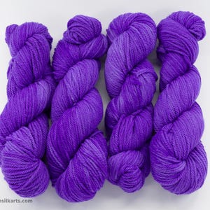 Eldritch Violet DK | Hand-Dyed 100% Superfine Merino Yarn | Ultra-Soft | DK Weight | Indie Dyed