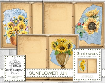 Sunflower Junk Journal Kit